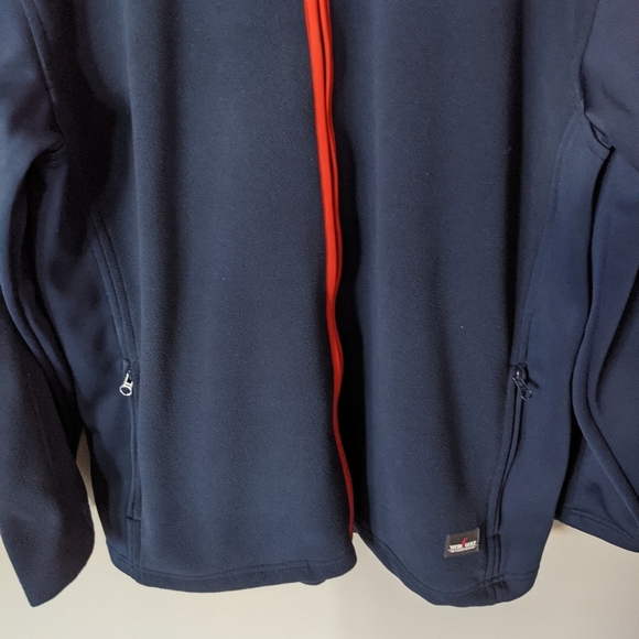 Navy Fleece Hiking Jacket Size L - Picture 3 of 9